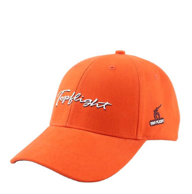 Custom Embroidery Logo Gorras 100% Cotton 6 Panel Running Sport Caps Orange Dad Hats Women Men Baseball Cap