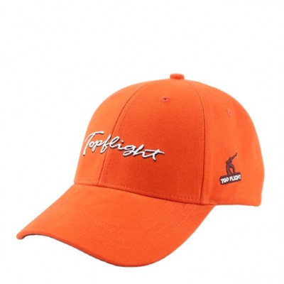 Custom Embroidery Logo Gorras 100% Cotton 6 Panel Running Sport Caps Orange Dad Hats Women Men Baseball Cap